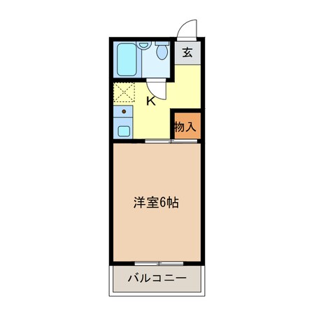 第２グリーンハイツの物件間取画像